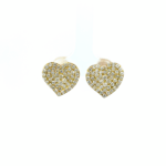 Wavy Heart Dia Earrings - Image 3