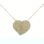 Wavy Heart Dia Necklace - Image 3