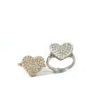 Wavy Heart Dia Ring - Image 3