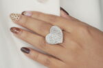 Wavy Heart Dia Ring