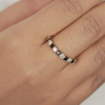 Black and White Eternity Ring