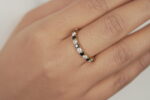 Black and White Eternity Ring - Image 2