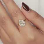 Pear Shape Dia Ring